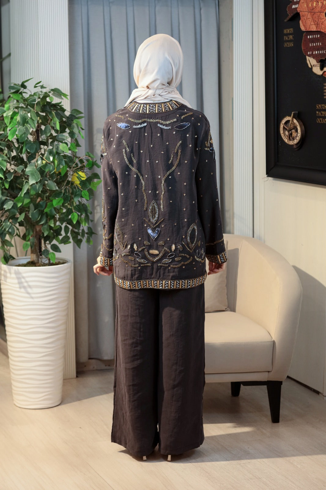 Nakış detaylı kimono