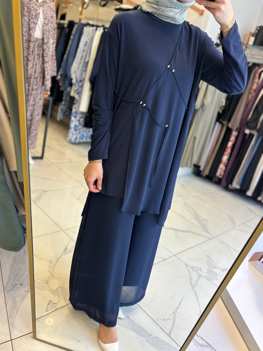 Ceremony şifon detaylı takım