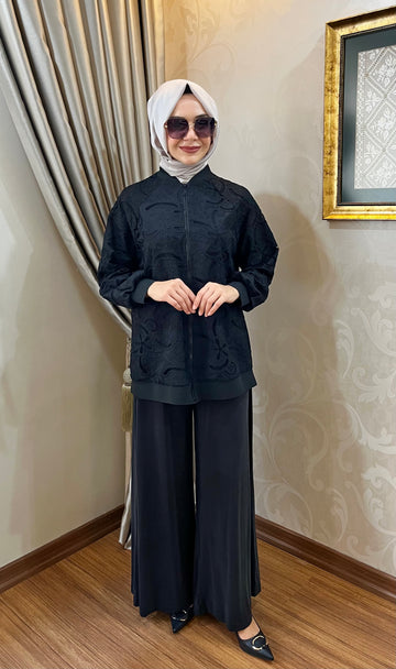 Nurcan Çetin Ribanalı fermuar Kaplı Takım