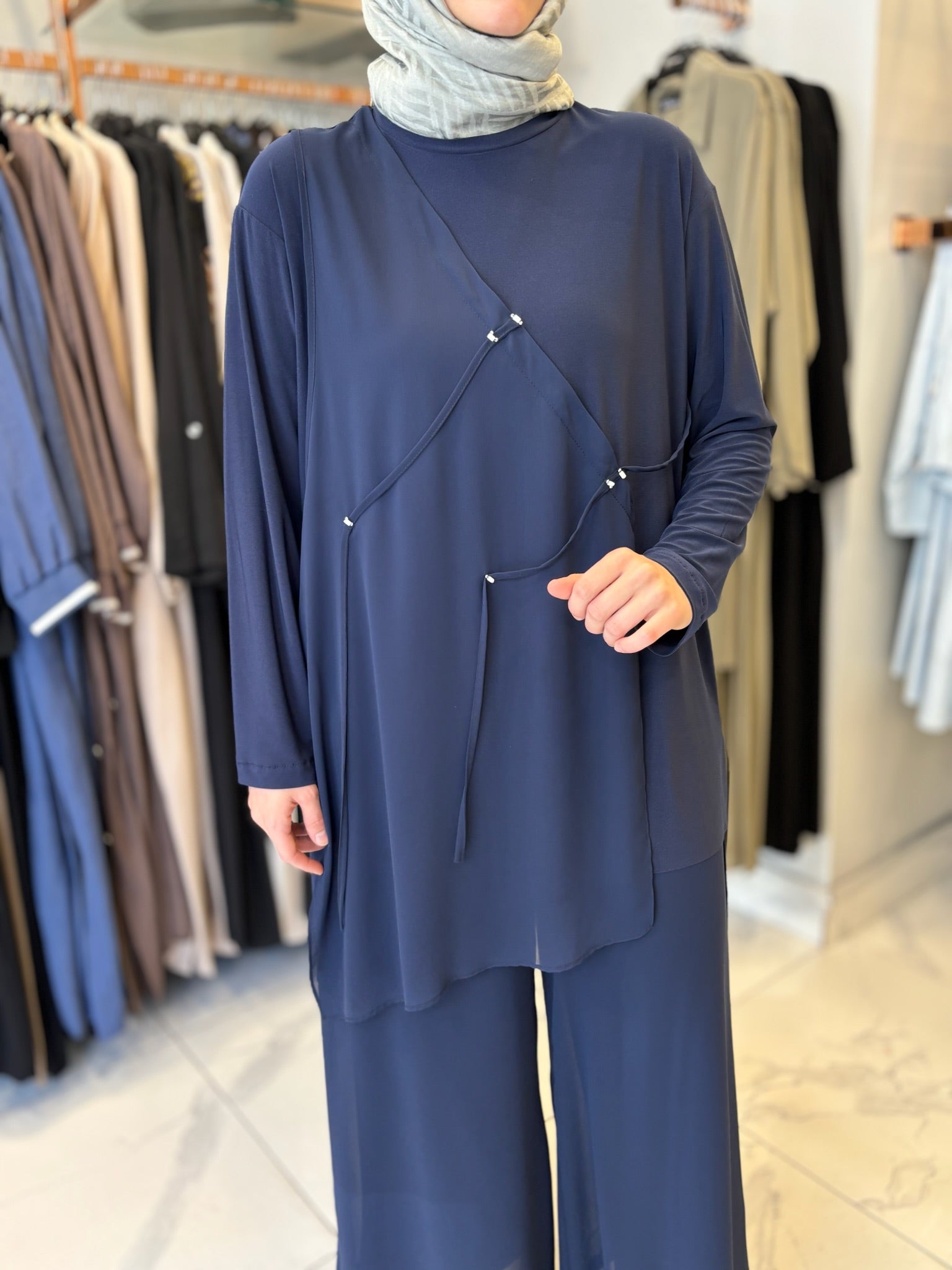 Ceremony şifon detaylı takım