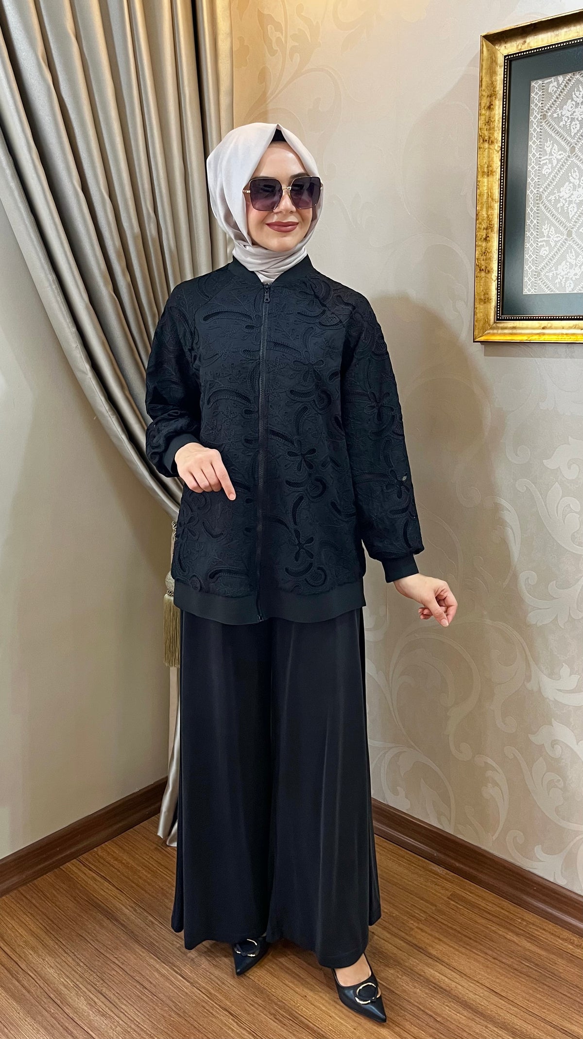 Nurcan Çetin Ribanalı fermuar Kaplı Takım