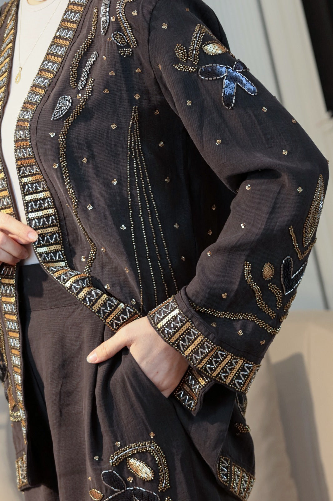 Nakış detaylı kimono