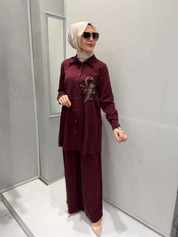 Nurcan Çetin Pantolonlu takım ￼