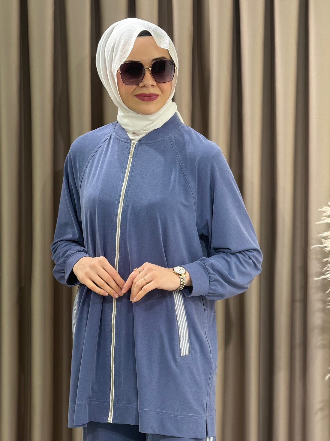 Nurcan Çetin Ribanalı Pantolon Takım