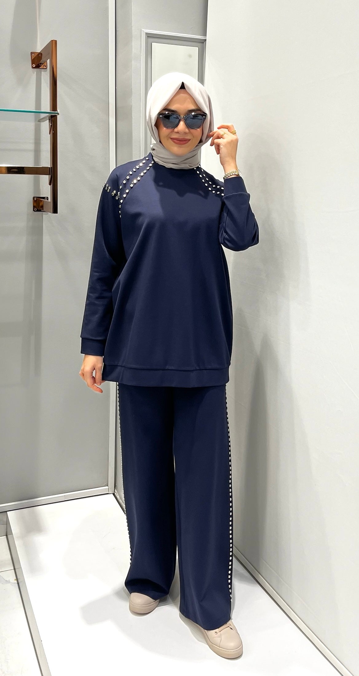 Ceremony Bluz Ve Pantolonu Çakma Detaylı Luna Takım