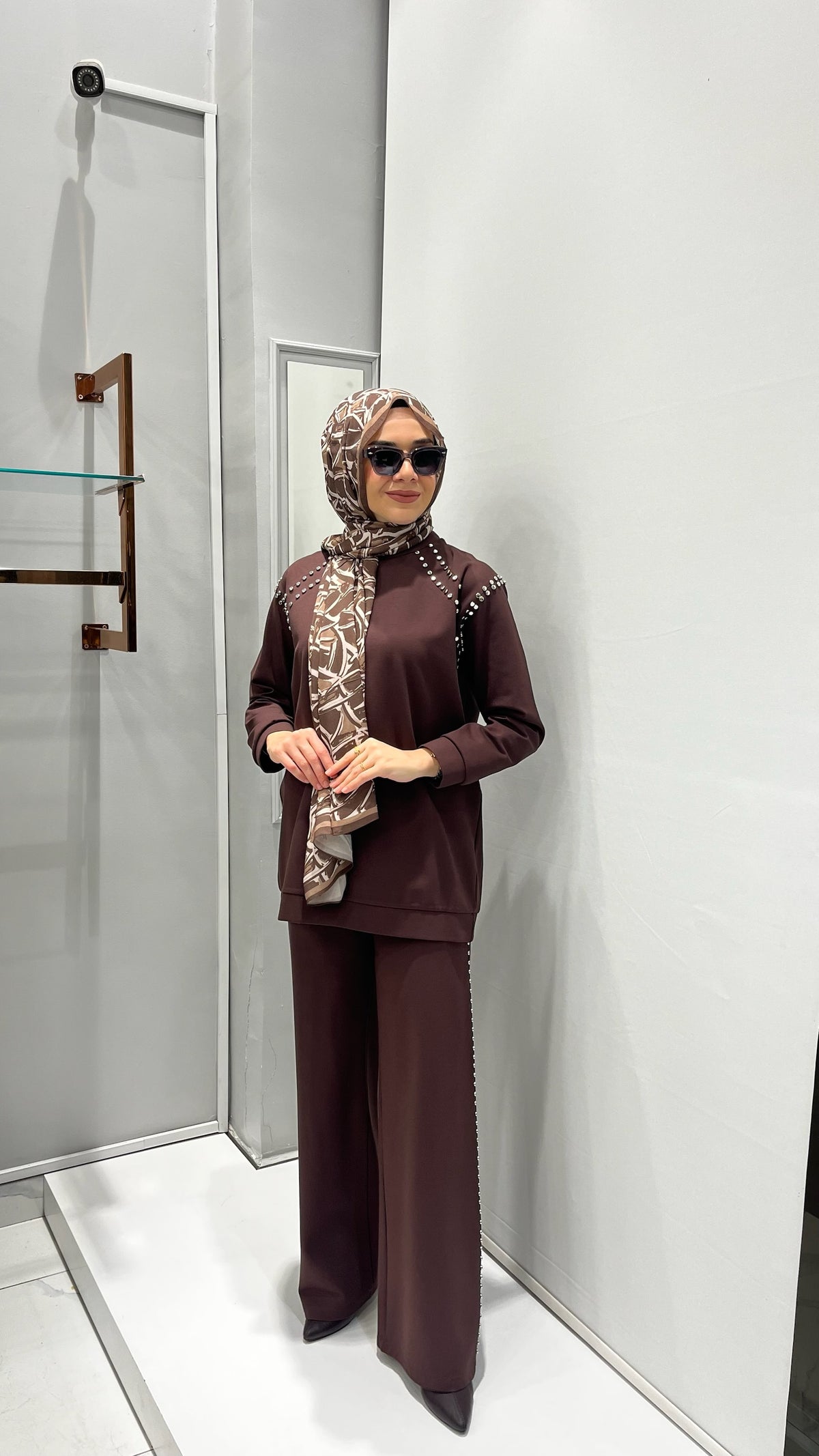 Ceremony Bluz Ve Pantolonu Çakma Detaylı Luna Takım