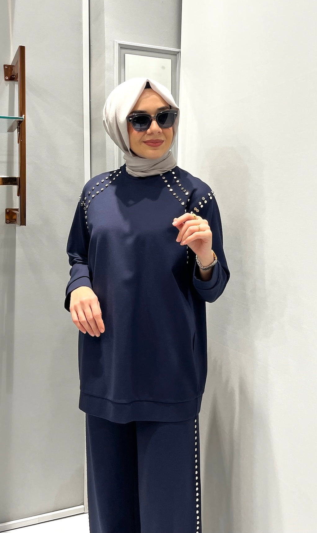 Ceremony Bluz Ve Pantolonu Çakma Detaylı Luna Takım