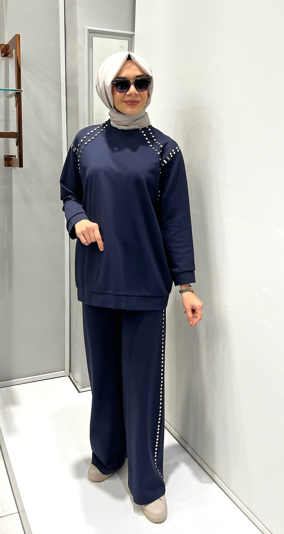 Ceremony Bluz Ve Pantolonu Çakma Detaylı Luna Takım