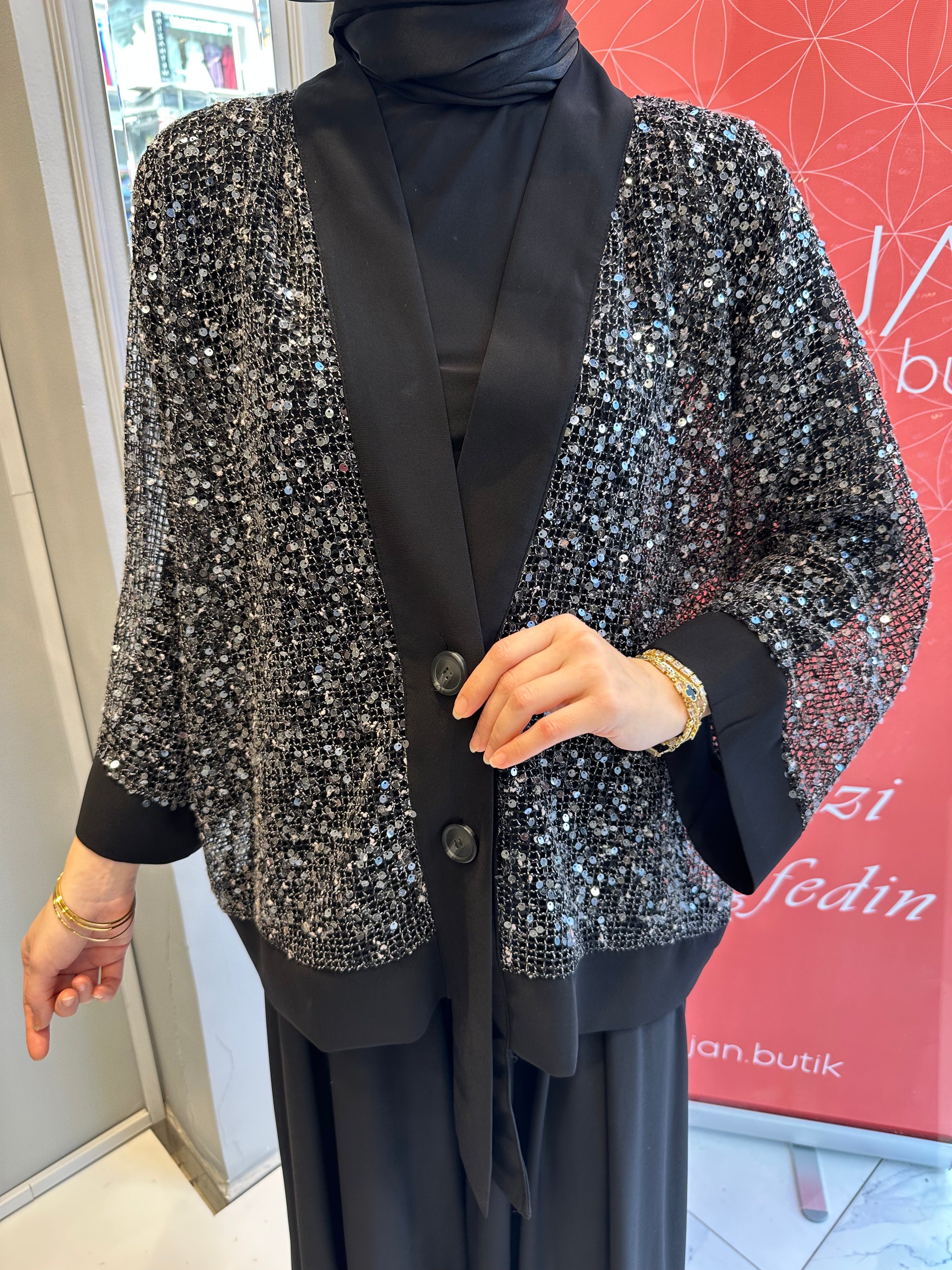 Siyah Payetli Takım