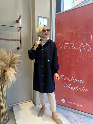 Ceremony Kısa Düğmeli Kap