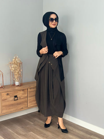 AlMarwah 3'lü Etekli Takım