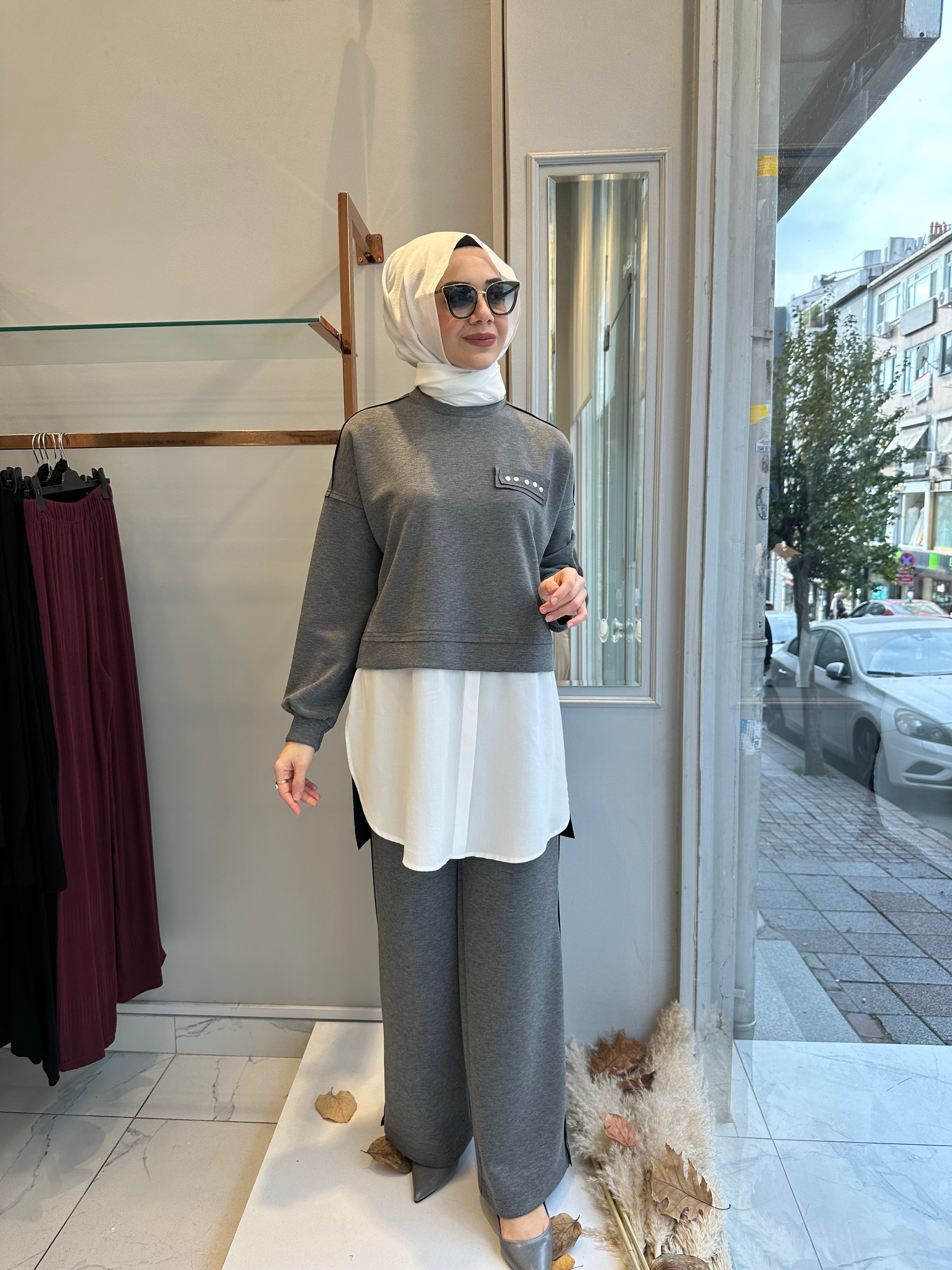 Nurcan Çetin Pantolonlu Takım