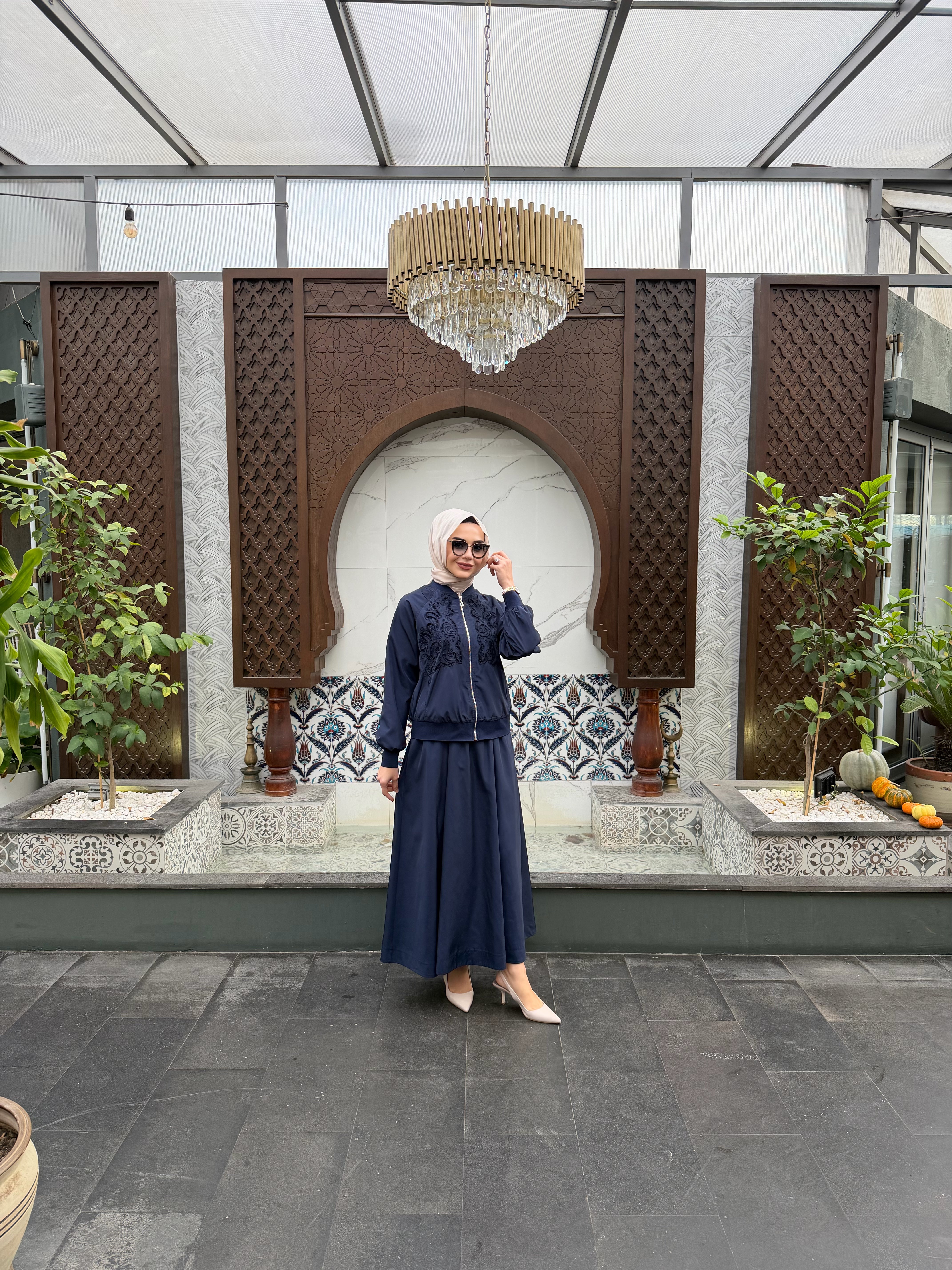 Lacivert Etekli Takım