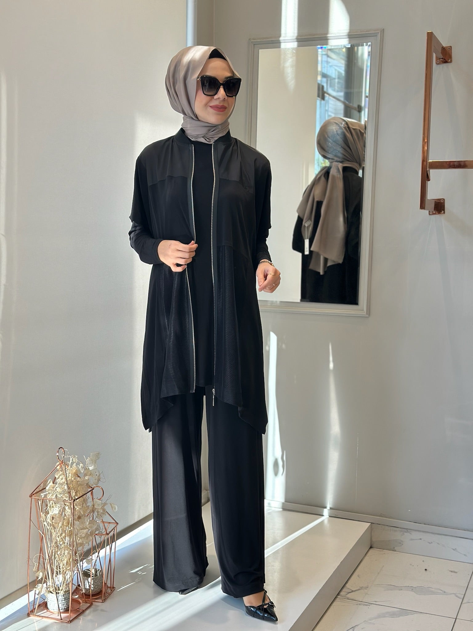 Nurcan Çetin 3 lü Pantolonlu Takım