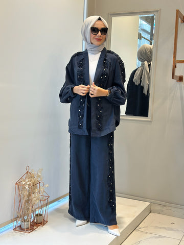 Lacivert Kimona Ceket