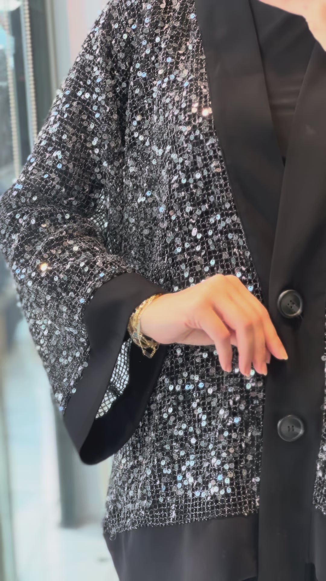 Siyah Payetli Takım